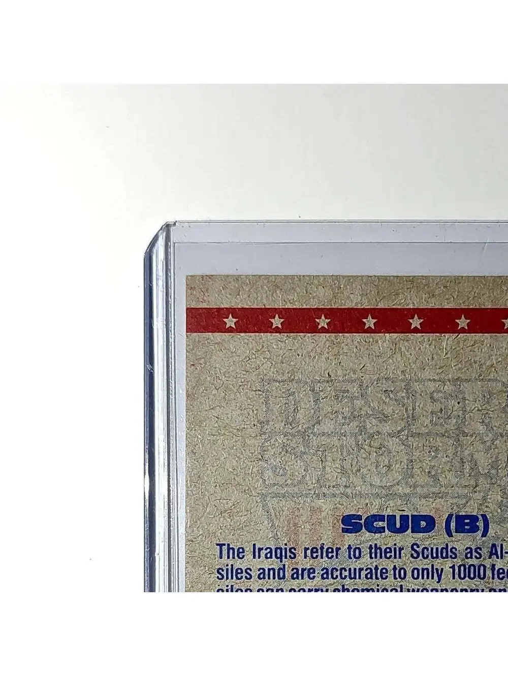 SCUD Missile (B) 1991 Topps Desert Storm #51 Card